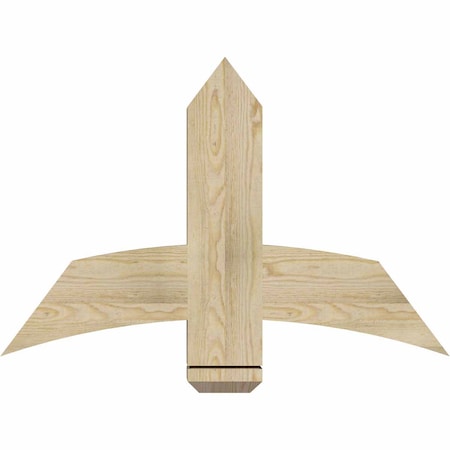 Ekena Millwork Bellingham Rough Sawn Timber Gable Bracket, Douglas Fir, 36"W x 24"H x 4"D x 6"F, 16/12 Pitch GBW036X24X0406BEL00RDF